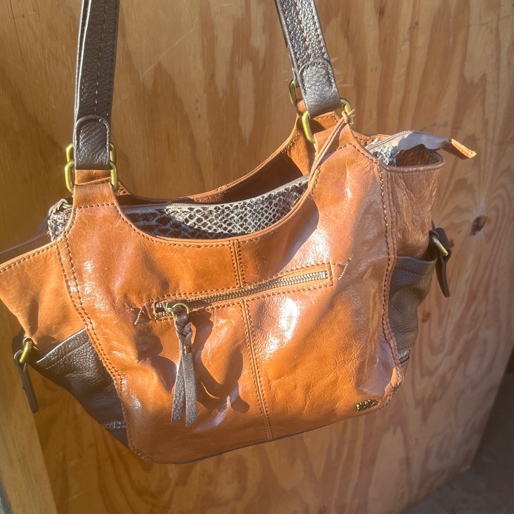 Brown Leather Shoulder Bag